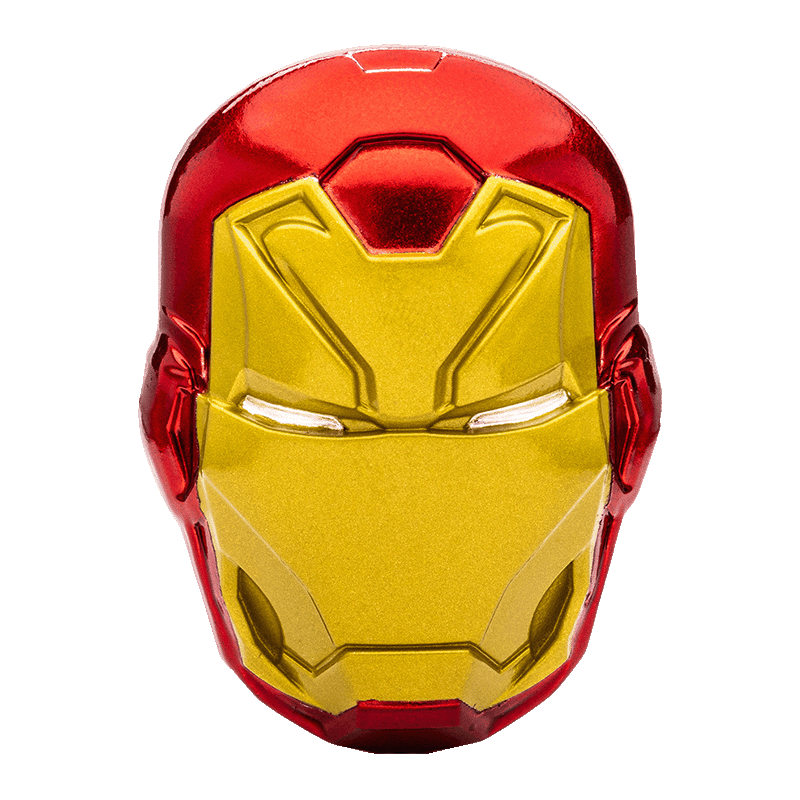 Image for 2 oz Marvel Iron Man™ Helmet Silver Coin (2024) from TD Precious Metals